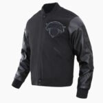 NBA New York Knicks Triple Black Men's Varsity Jacket