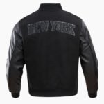 NBA New York Knicks Triple Black Men's Varsity Jacket