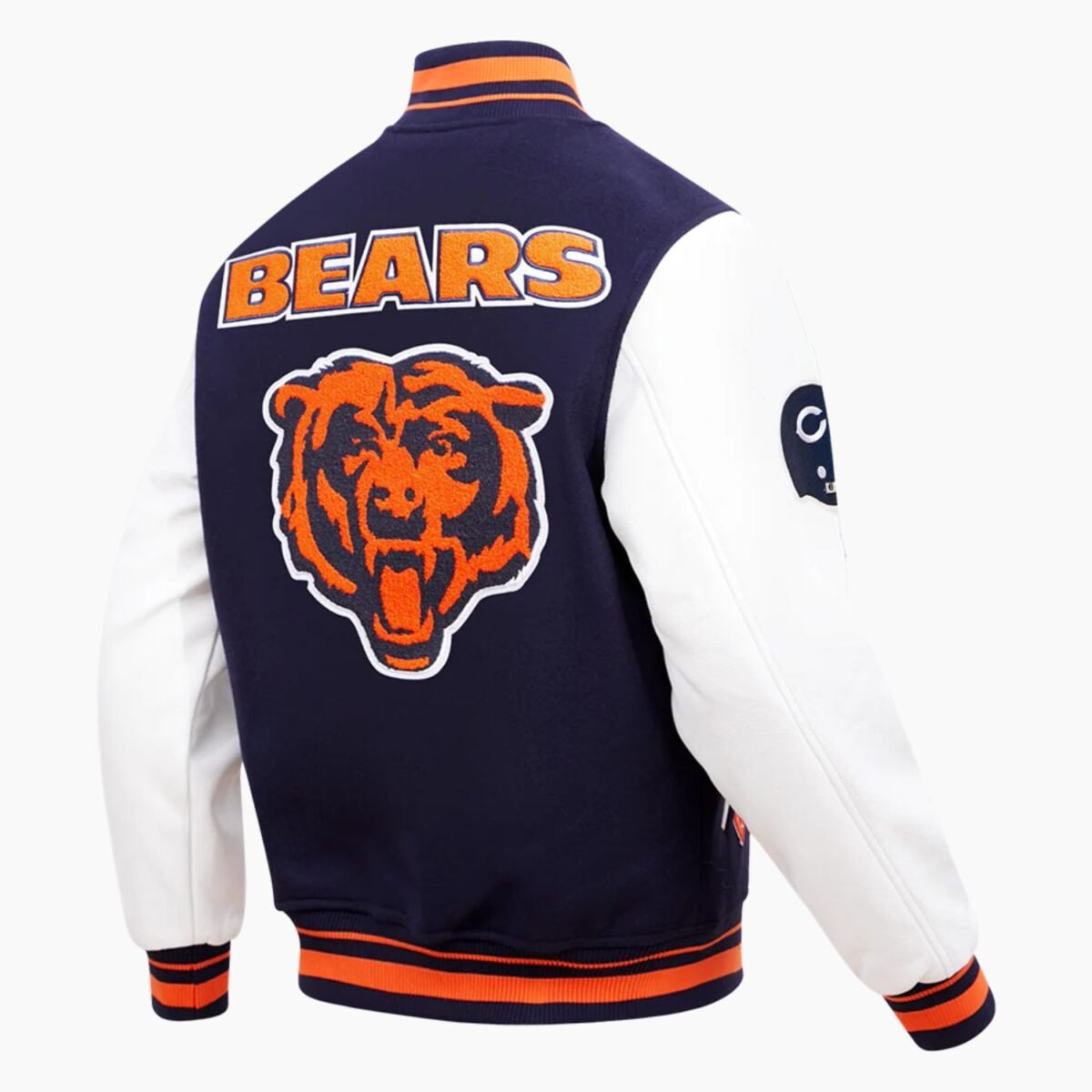 NFL Chicago Bears Retro Classic Men's Rib Wool Varsity Jacket