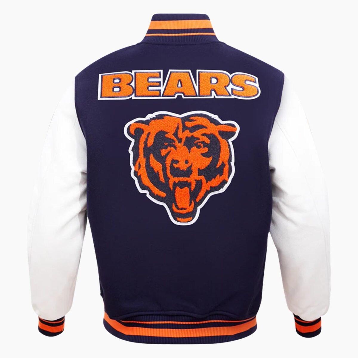 NFL Chicago Bears Retro Classic Men's Rib Wool Varsity Jacket
