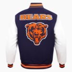NFL Chicago Bears Retro Classic Men's Rib Wool Varsity Jacket