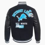 NFL Detroit Lions Area Code Men's Rib Wool Varsity Jacket