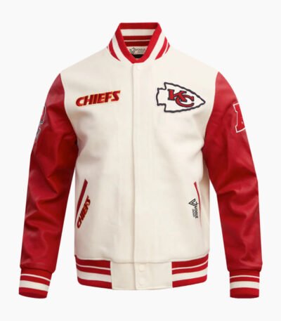 NFL Kansas City Chiefs Retro Classic Men's Rib Wool Varsity Jacket