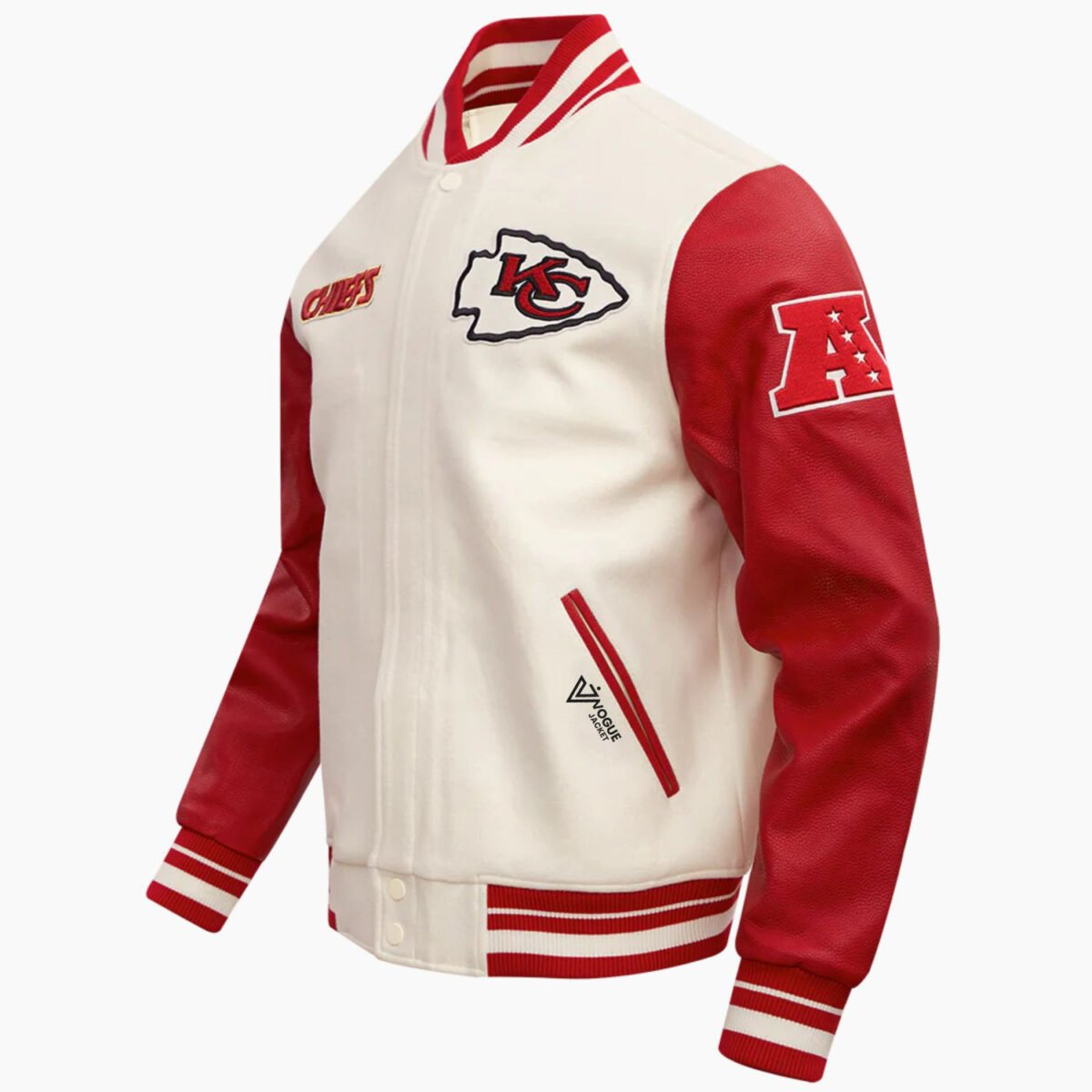 NFL Kansas City Chiefs Retro Classic Men's Rib Wool Varsity Jacket