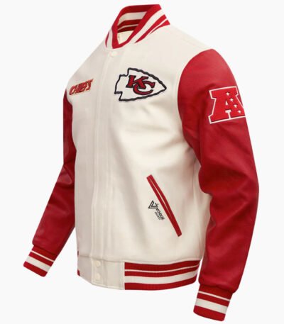 NFL Kansas City Chiefs Retro Classic Men's Rib Wool Varsity Jacket