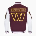 NFL Washington Commanders Mashup Men's Rib Wool Varsity Jacket