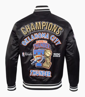 Oklahoma City Thunder NBA Finals 2025 Men's Rib Satin Jacket