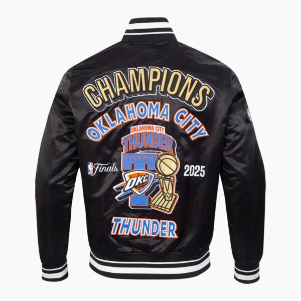 Oklahoma City Thunder NBA Finals 2025 Men's Rib Satin Jacket
