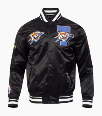 Oklahoma City Thunder NBA Finals 2025 Men's Rib Satin Jacket