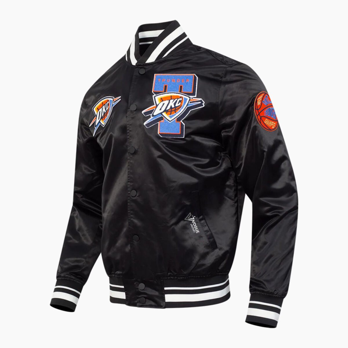 Oklahoma City Thunder NBA Finals 2025 Men's Rib Satin Jacket