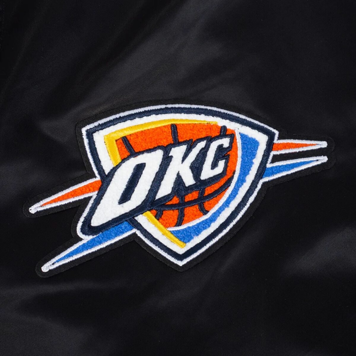 Oklahoma City Thunder NBA Finals 2025 Men's Rib Satin Jacket