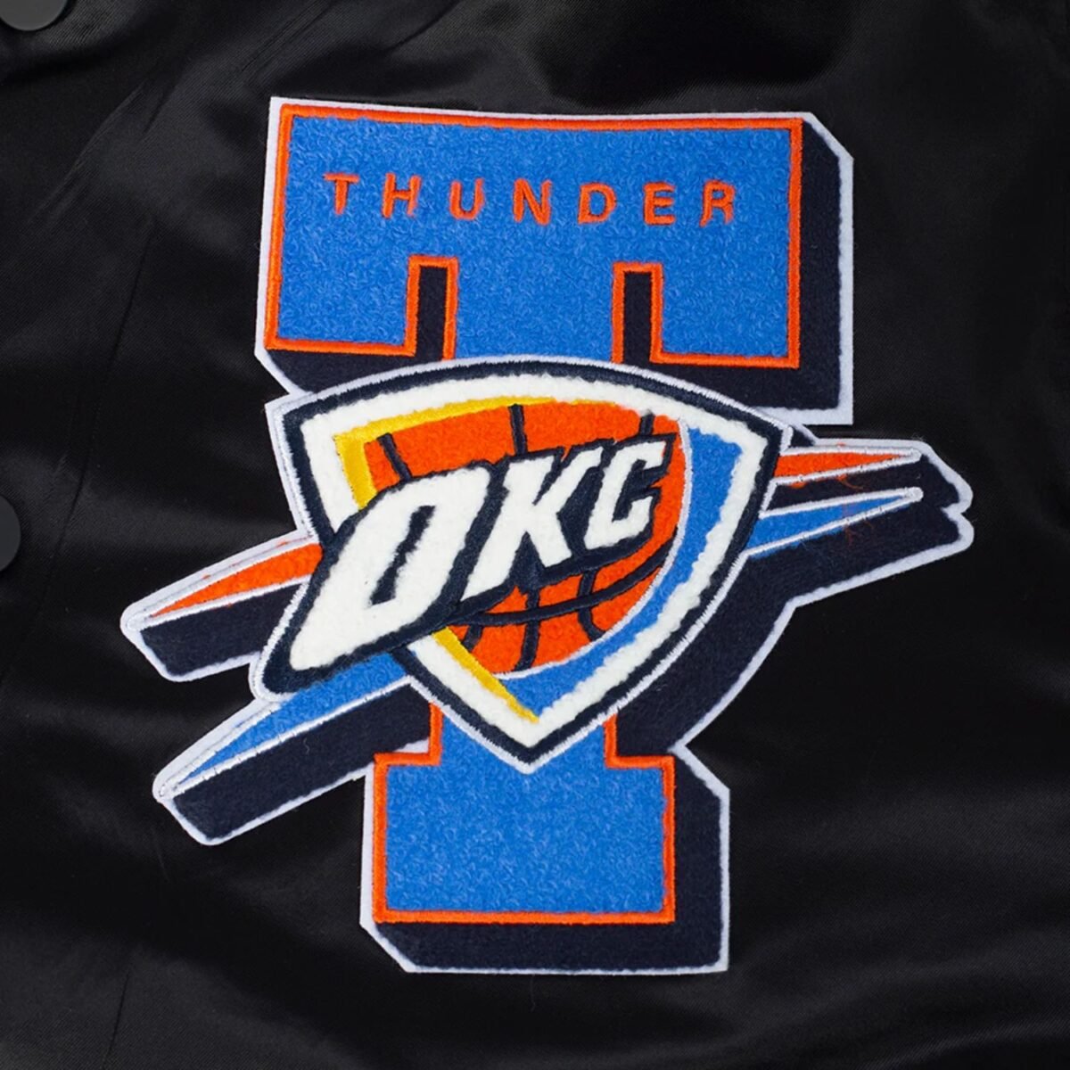 Oklahoma City Thunder NBA Finals 2025 Men's Rib Satin Jacket