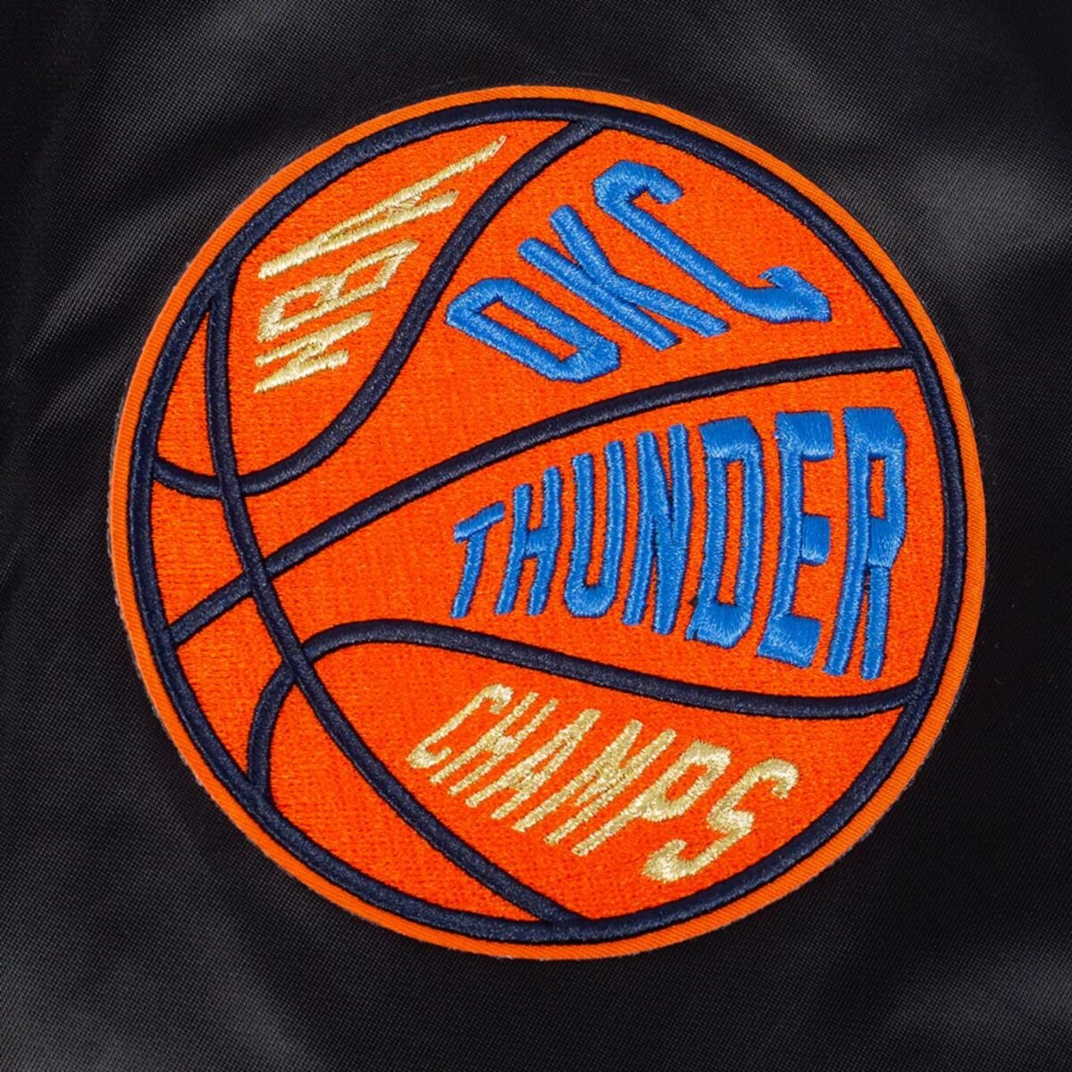 Oklahoma City Thunder NBA Finals 2025 Men's Rib Satin Jacket