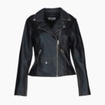 Exquisite Leather Ladies Biker Jacket Black Ruboff