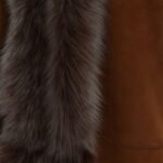 Hooded Long Suede Toscana Gilet Tan