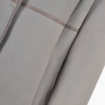 Lamb Shearling Mandarin Collar Jacket Gray