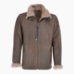 Leather Sheepskin Flying Jacket Antique Anton