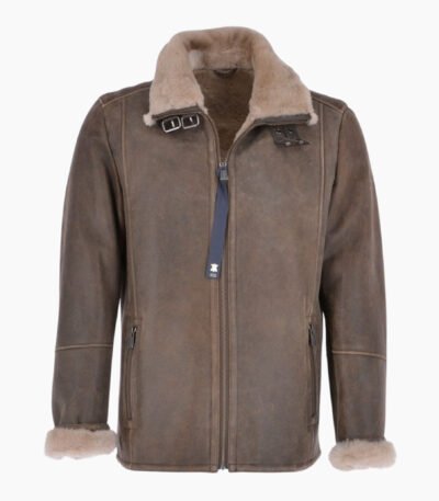Leather Sheepskin Flying Jacket Antique Anton