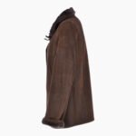 Leather Sheepskin Flying Jacket Brown Anton