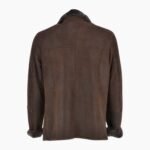 Leather Sheepskin Flying Jacket Brown Anton