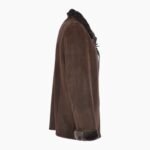Leather Sheepskin Flying Jacket Brown Anton