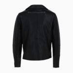 London Men's Real Leather Biker Jacket Black