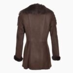 Long Hair Toscana Lapel Coat Brown