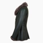 Long Haired Green Sheepskin Jacket