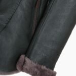 Long Haired Green Sheepskin Jacket
