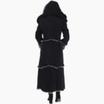 Long Length Sheepskin Coat Black