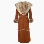 Long Length Sheepskin Coat Tan
