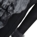 Long Length Toscana Suede Leather Coat Black