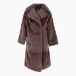 Long Sheepskin Overcoat Coco Brown