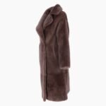 Long Sheepskin Overcoat Coco Brown