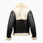 Men's Aviator B3 Bomber Black Leather Jacket