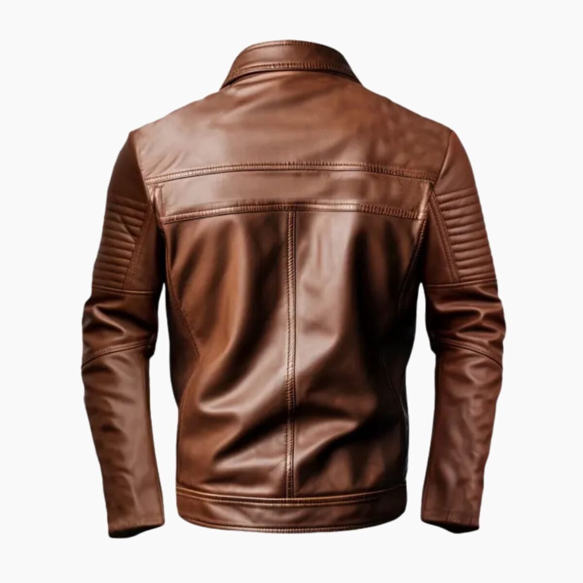 Men's Brown Biker Leather Jacket