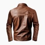 Men's Brown Biker Leather Jacket