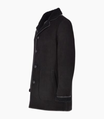Mens Classic Sheepskin Coat Black