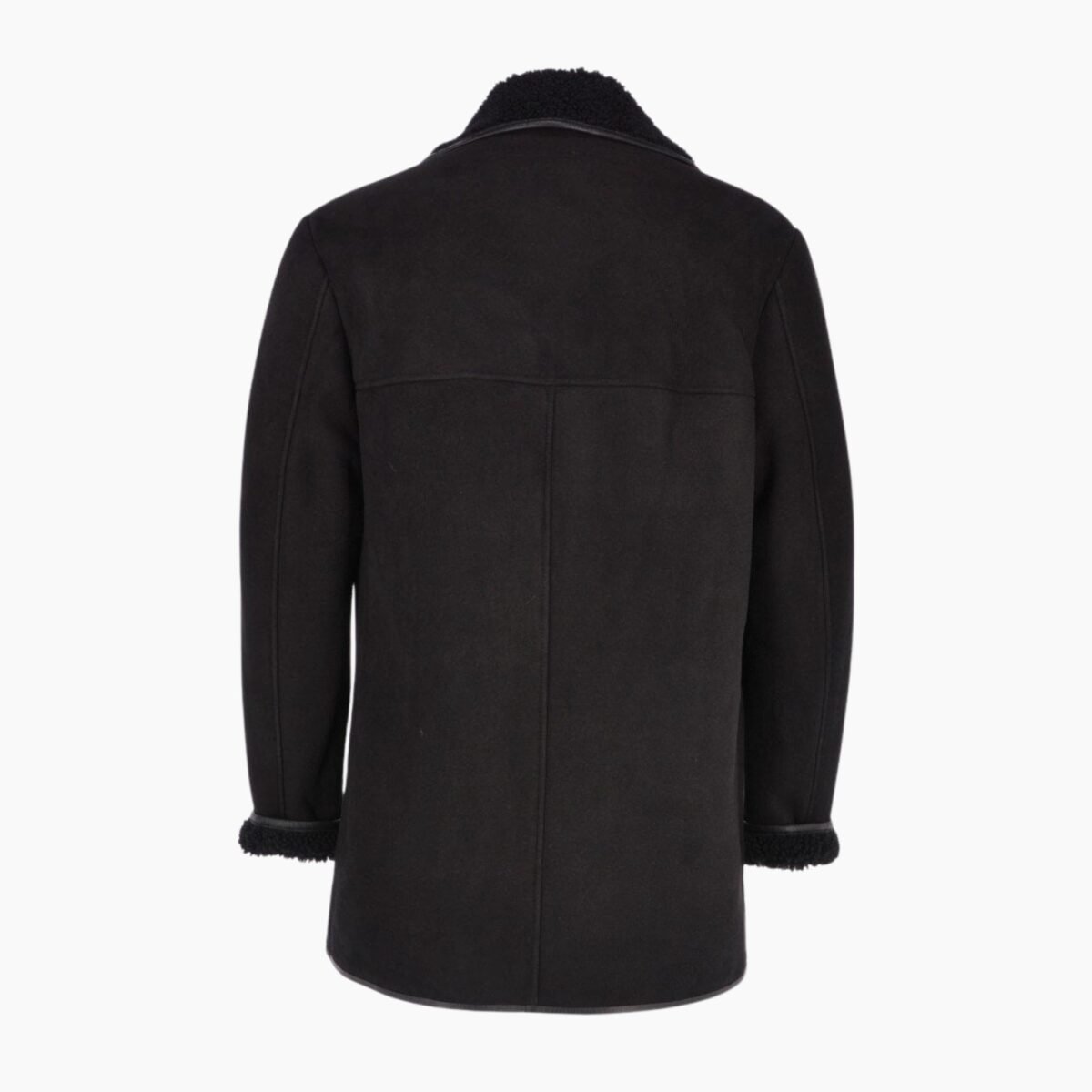 Mens Classic Sheepskin Coat Black