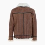 Mens Luxury Shearling Pilot Jacket Antique