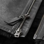 Men's Shearling Bomber Black Leather Jacket