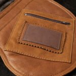 Men's Shearling Bomber Cognac Leather Jacket