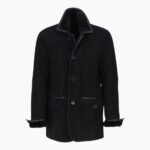 Mens Sheepskin Coat Black
