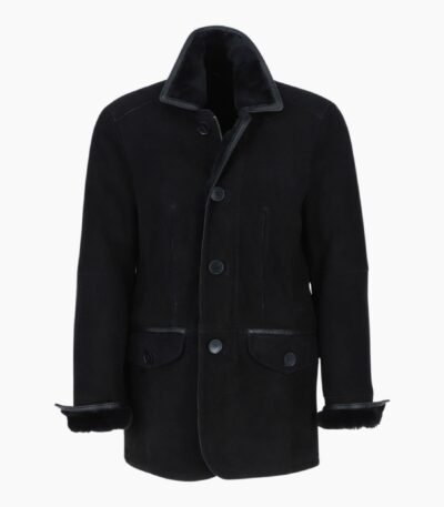Mens Sheepskin Coat Black