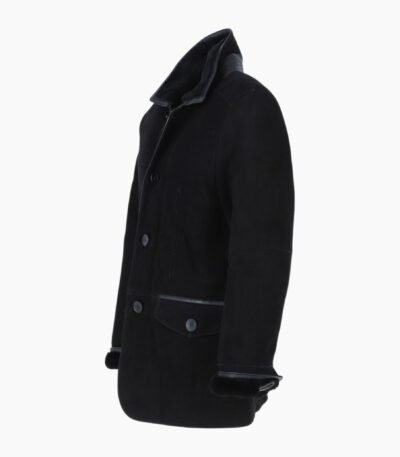 Mens Sheepskin Coat Black