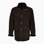 Mens Sheepskin Coat Brown