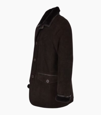 Mens Sheepskin Coat Brown