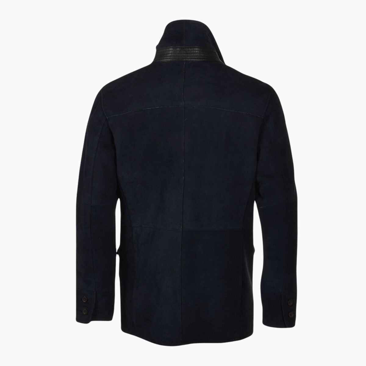 Mens Sheepskin Coat Dark Blue