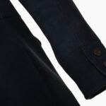 Mens Sheepskin Coat Dark Blue