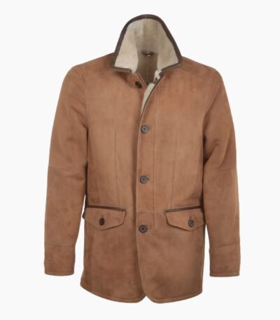 Mens Sheepskin Coat Tan